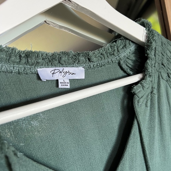 Soft Sage Green Flowy Dress – Size L - Picture 3 of 5